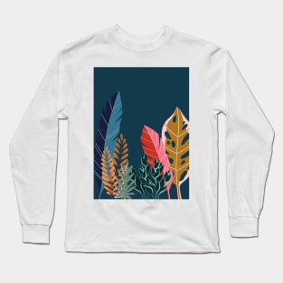 Giant colorful leaves Long Sleeve T-Shirt